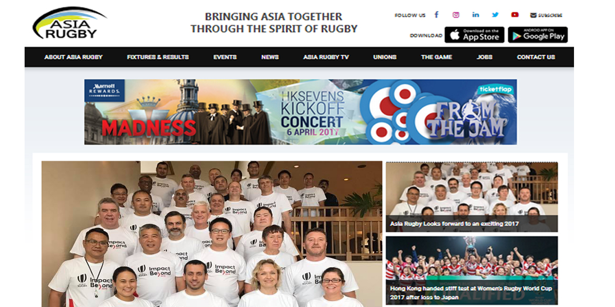 Asia Rugby website