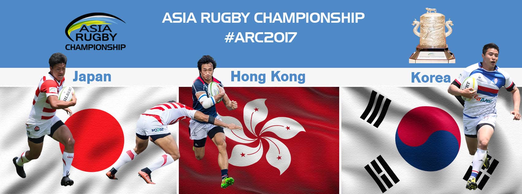 Asia Rugby Championship 2017 Top 3 Asia Rugby