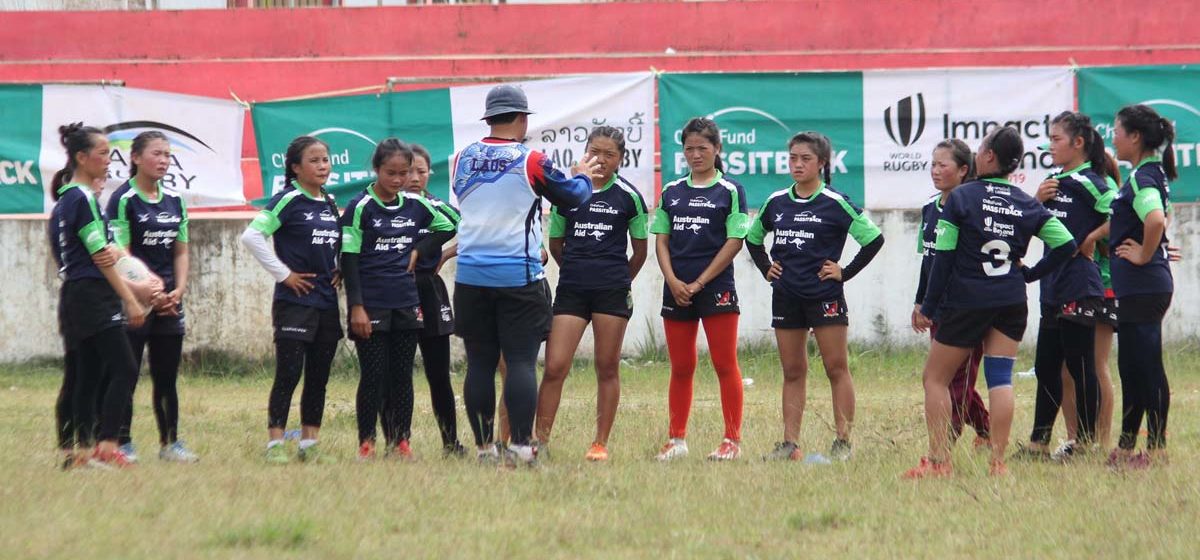 Lao U17 girls rugby 7s