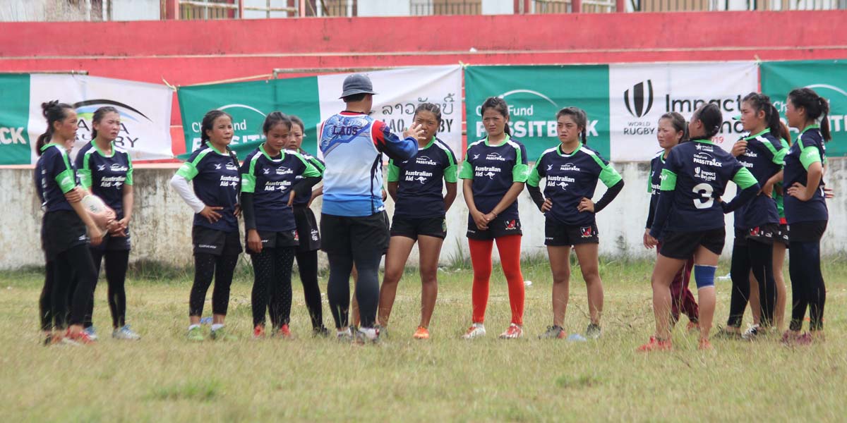 Lao U17 girls rugby 7s