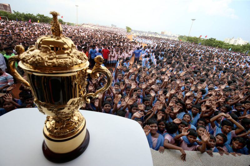 Webb Ellis Cup  in India 