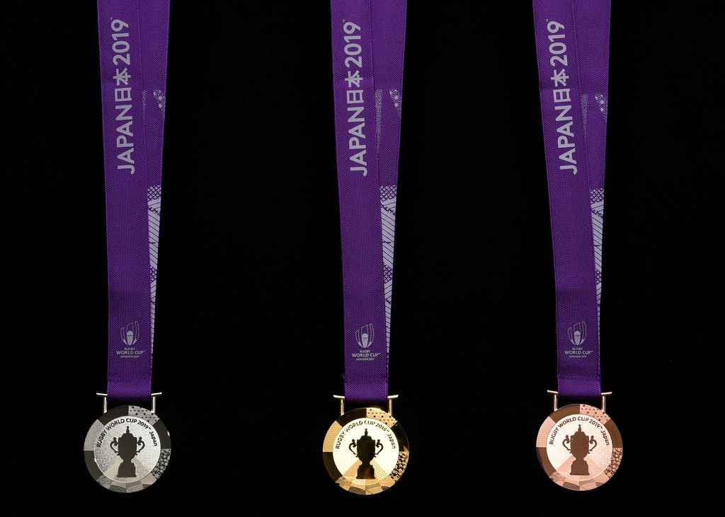 Rugby World Cup 2019 finals medals