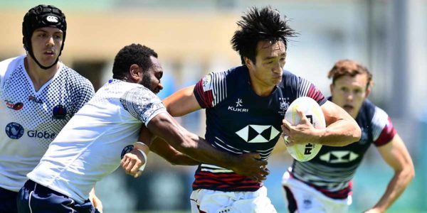 Incheon, South Korea. 04th June, 2022. Malaysia's Dinesvaran Al Krishnan is  tackled during the Asia Rugby Championship 2022 match between South Korea  and Malaysia at Namdong Asiad Rugby Stadium. South Korea beat