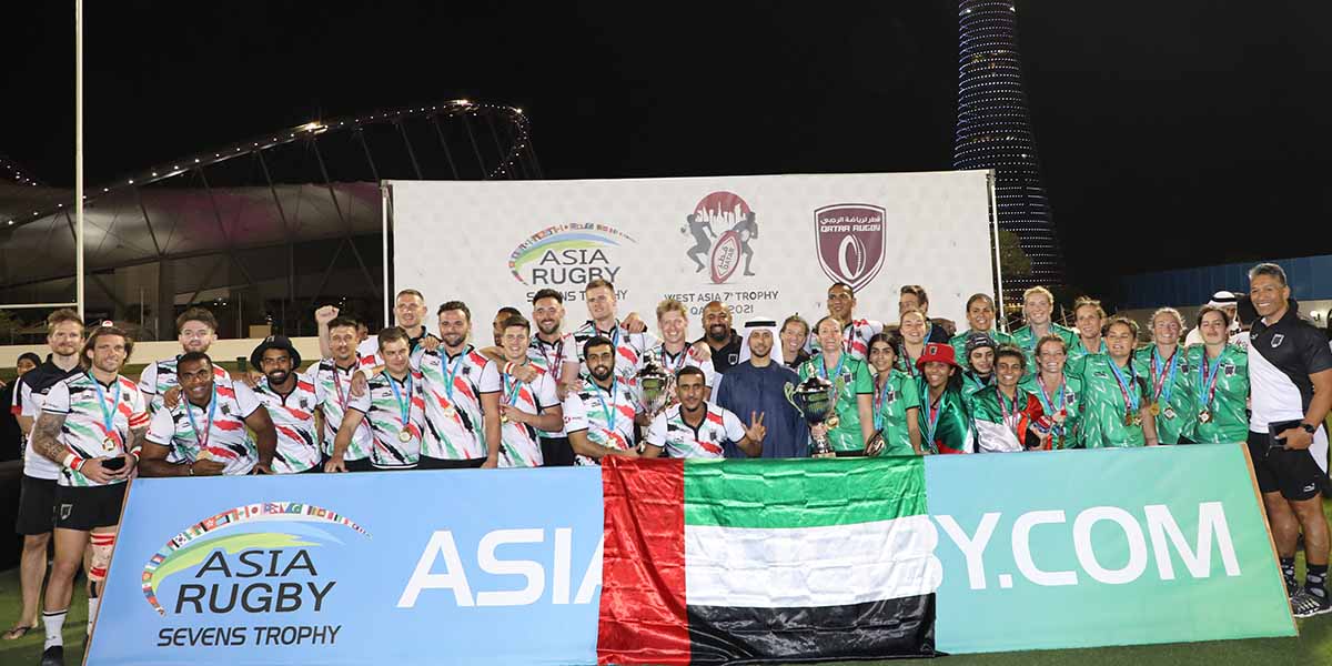 West Asia 7s Trophy winner UAE men and women