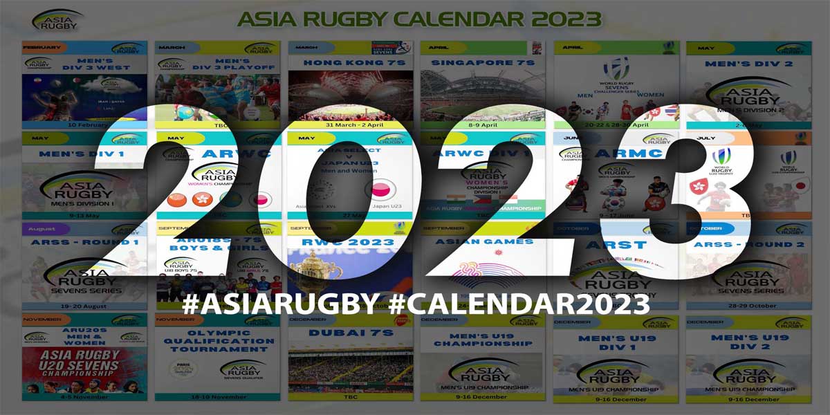 Asia Rugby 2023 Calendar