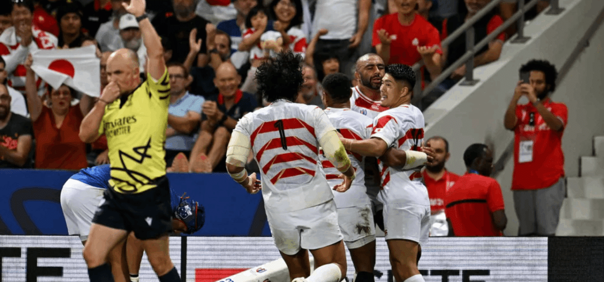 Japan are still in the hunt for quarter-finals after beating Samoa