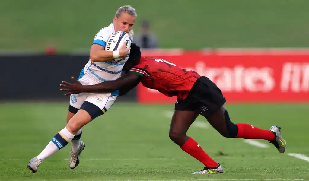 Kazakhstan withstood an intense late period of pressure from Kenya to secure their first win in WXV3 in Dubai