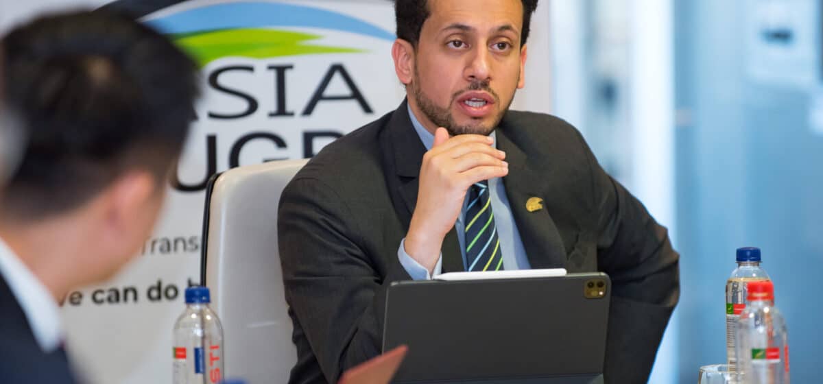 Asia Rugby President Qais Al Dhalai