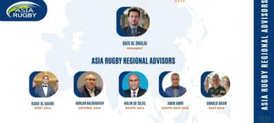 Five Regional Advisors Asia Rugby
